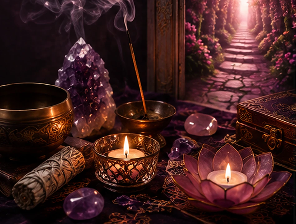 Elementos de limpeza e renovação espiritual